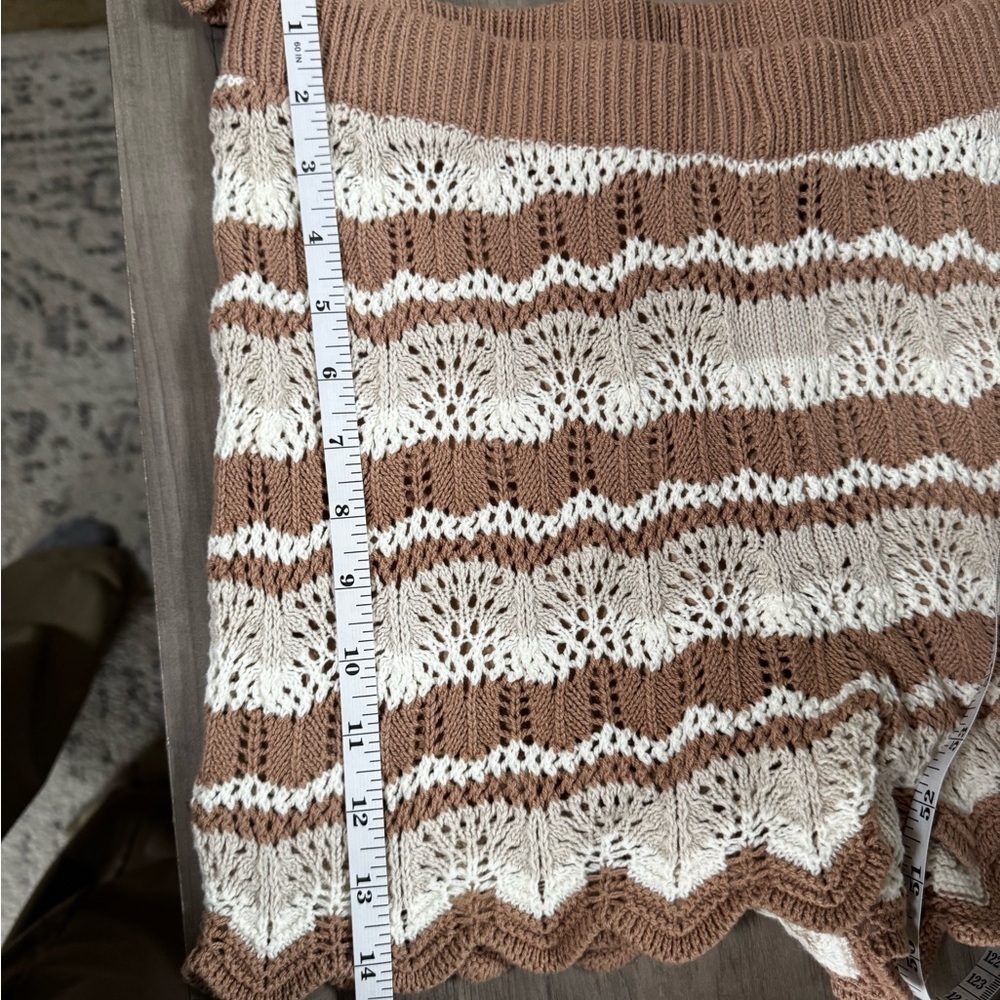 Hippie Rose Brown and Cream Knit Top - Picture 10 of 10
